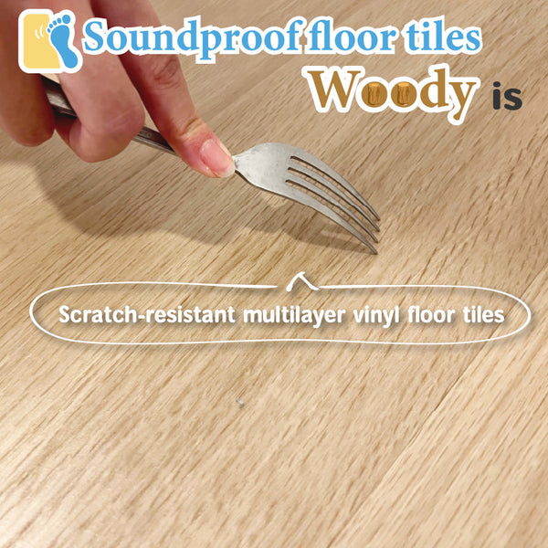 Soundproof floor tiles Woody