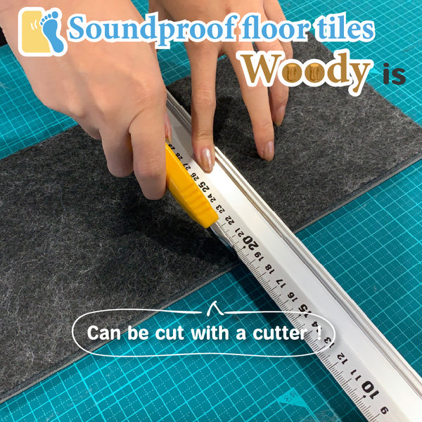 Soundproof floor tiles Woody