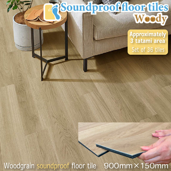 Soundproof floor tiles Woody