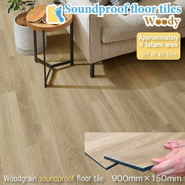 Soundproof floor tiles Woody