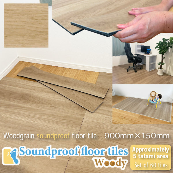 Soundproof floor tiles Woody