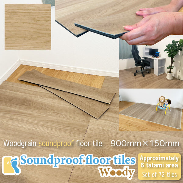 Soundproof floor tiles Woody