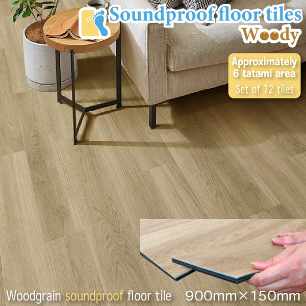 Soundproof floor tiles Woody