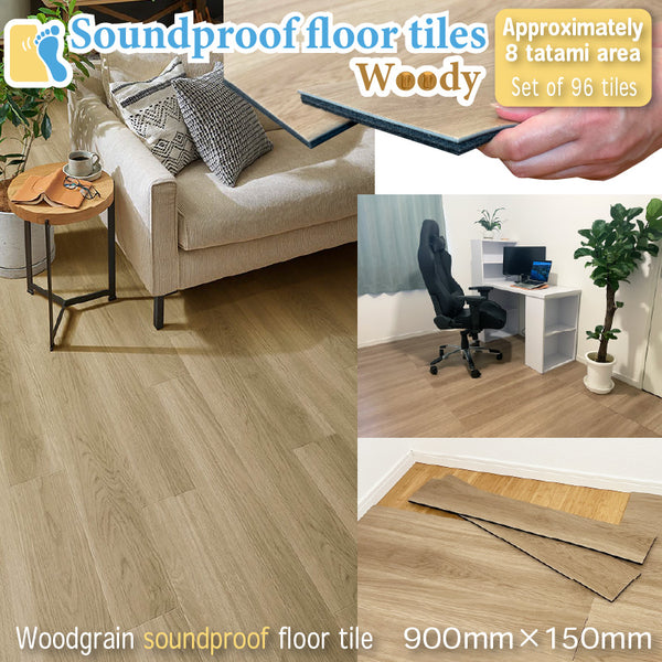 Soundproof floor tiles Woody