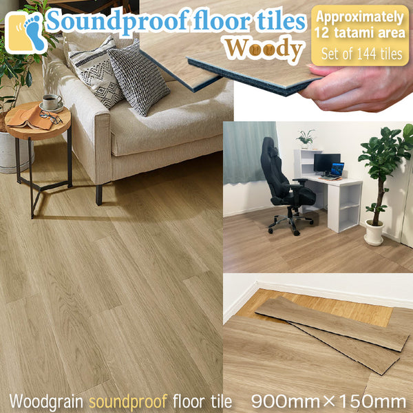 Soundproof floor tiles Woody