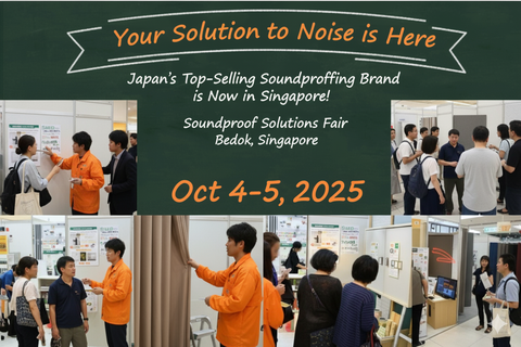 Your Solution to Noise is Here: Japan's Top-Selling Soundproofing Brand is Now in Singapore!