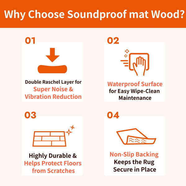 Soundproof mat Wood