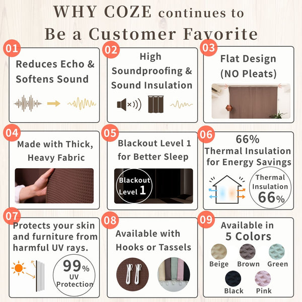 [Soundproof Curtain] COZE