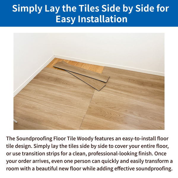 Soundproof floor tiles Woody