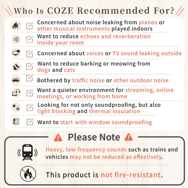 [Soundproof Curtain] COZE