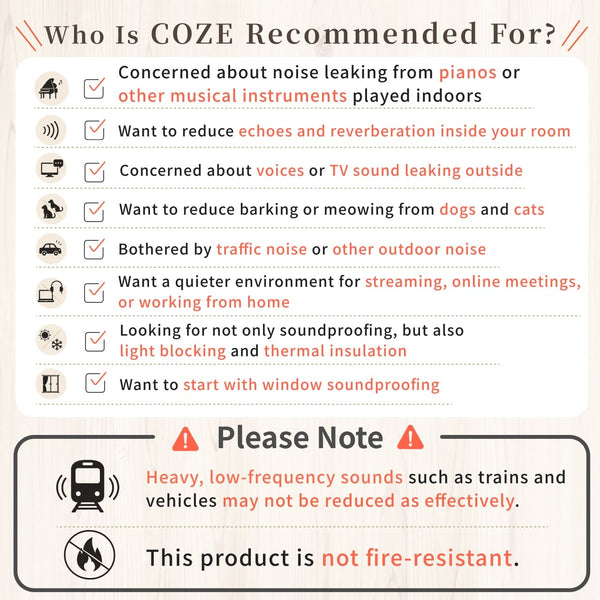 [Soundproof Curtain] COZE