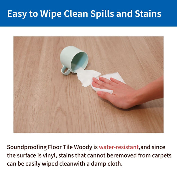 Soundproof floor tiles Woody