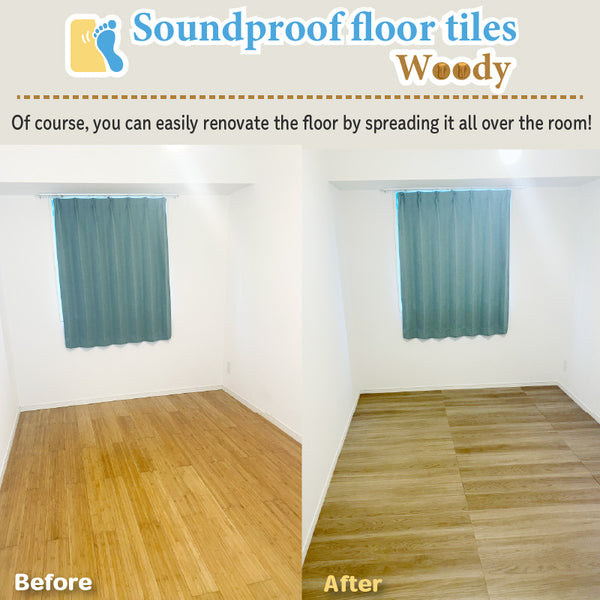 Soundproof floor tiles Woody