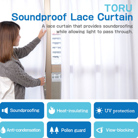 TORU Soundproof Lace Curtain